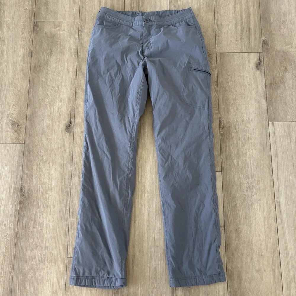 Eddie Bauer WR Fleece Lined Rainier Pants Womens Small Graphite Gray Stretch